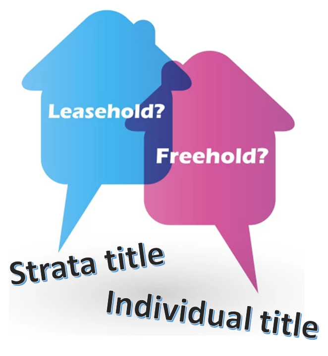 Strata vs Individual vs Freehold vs Leasehold